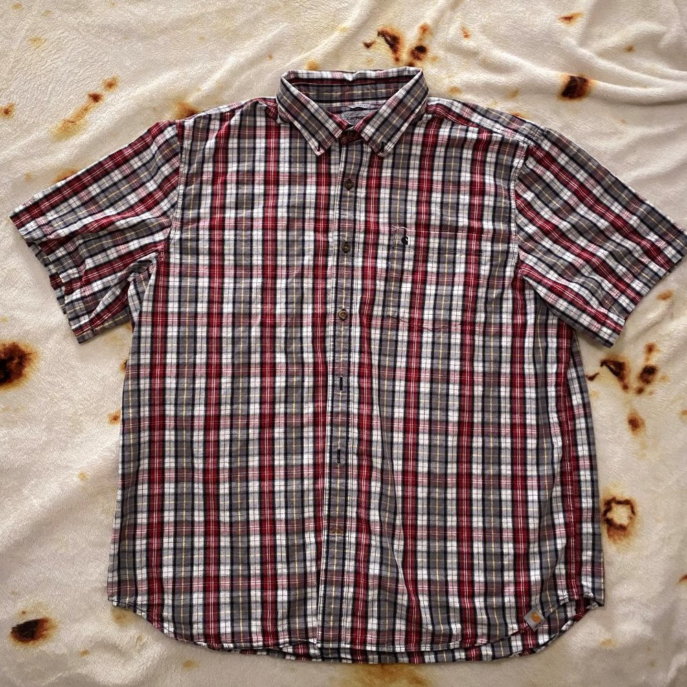 Carhartt  Shirt size  2XL color red/gray used